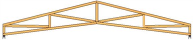 Double Sloping Flat Truss